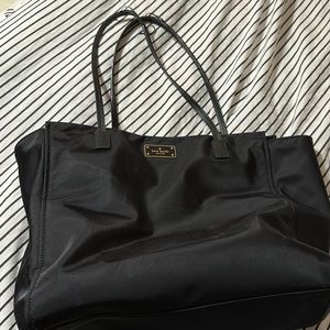 Kate Spade Nylon Black Tote Bag